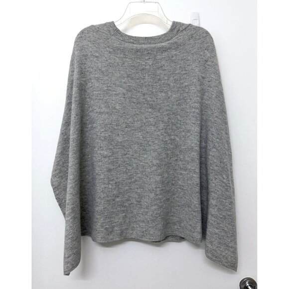 Worth New York NY Gray Wool Cape Back Sweater Knit Top Capelet Shrug XS - Picture 11 of 16